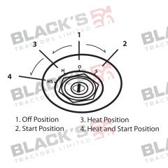 Switch Heat and Start suitable for Case International - 3048227R92