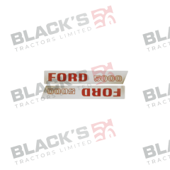 Decal Set - Ford 5000 Pre-Force suitable for Ford &amp; Fordson -  81814374