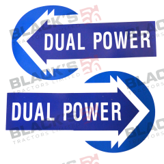 Dual Power Sticker - Ford 4000 5000 suitable for Ford &amp; Fordson -  