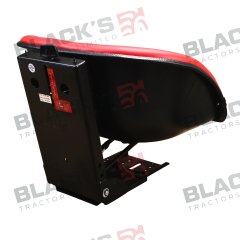 Bucket Style Mechanical Suspension Seat - Red / Black suitable for Massey Ferguson -  