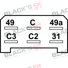 Flasher Unit 12V suitable for Massey Ferguson -  3617865M1