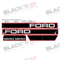 Decal Set - Ford 6640 suitable for New Holland - 81869731