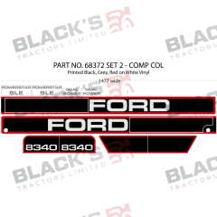 Decal Set - Ford 8340 suitable for New Holland -  F0NN16N686EC