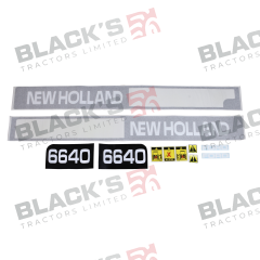Decal Set - New Holland 6640 suitable for New Holland -