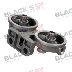 Twin Fuel Filter Head - 3132491R1 suitable for Case International -  3144992R91  3218072R1  3136300R92