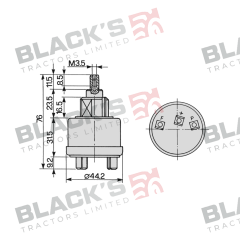 PTO Switch 3619445M2 suitable for Massey Ferguson -  3619445M2  3619445M1