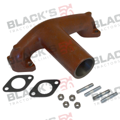 Exhaust Manifold Kit - Vertical. Dexta Super Dexta suitable for Ford &amp; Fordson -  