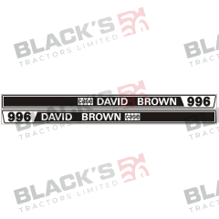 Decal Set - David Brown 996 Black suitable for David Brown -  