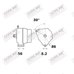 Alternator 14V, 95 Amps (Mahle) suitable for Deutz -  