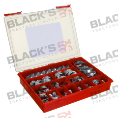 Hose Clip Assortment (92 Pcs) suitable for Case International -